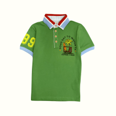 Polo Pique Summer Vibes Verde