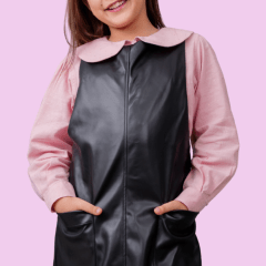 Blusa Cuello BB Lino Rosado