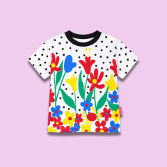 Camiseta Blossom Crema