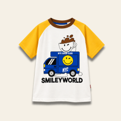 Camiseta Smile NYC Mostaza