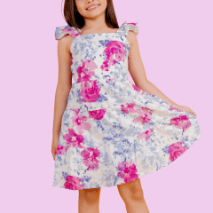 Vestido Lino Floral