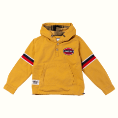 Casaca Capucha Drill Mostaza
