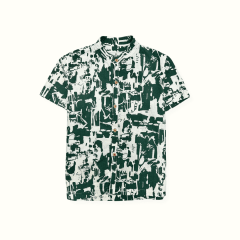 Camisa Neru Estampado Verde