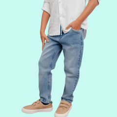 Pantalon Denim Lucca Celeste