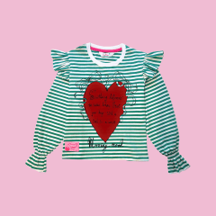 Camiseta Morning Rayas Verde