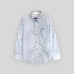 Camisa Pima Celeste Dots