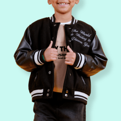 Casaca Bomber Chicago Negro