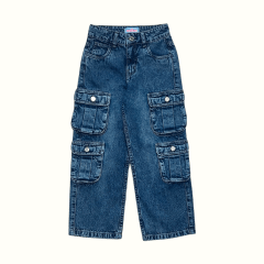 Pantalon Multicargo Flavia Azul