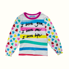 Camiseta Lineas Crema