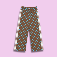 Palazzo  Polka Dots Marron