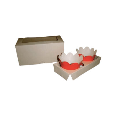 Medidas: 8 X 16 X 8 - 2 Cupcakes