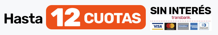 Hasta 12 Cuotas, sin interés