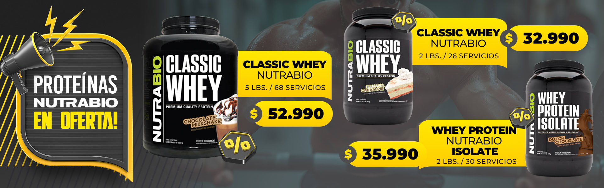 Proteinas de exquisitos sabores y de calidad premium, Nutrabio