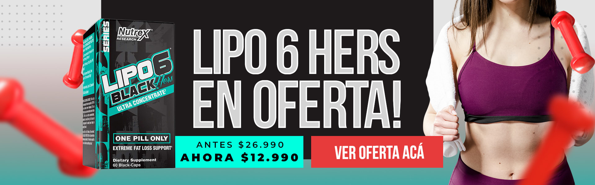 El increíble quemador de grasas Lipo6 Hers a un precio increíble!