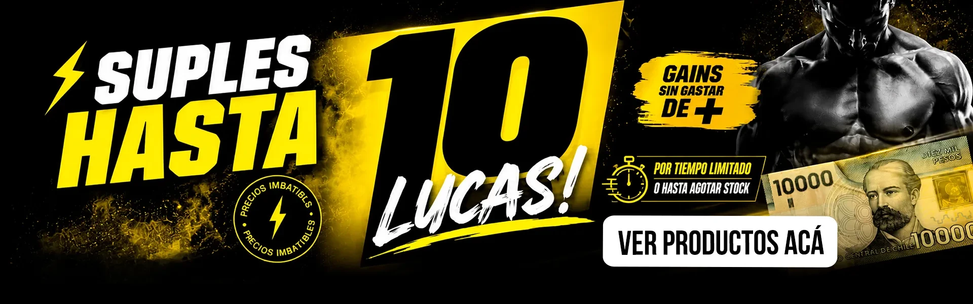 Suples hasta 10 lucas! Por pocos días