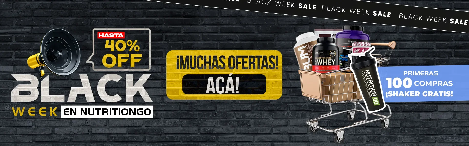 BlackWeek en NutritionGO, los mejores suplementos a precios rebajados!