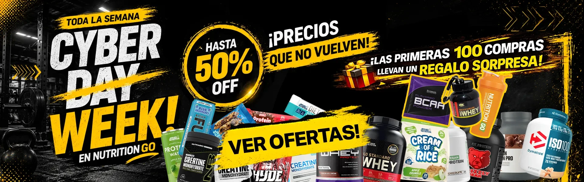 Se vienen las mejores ofertas en este CyberWeek de NutritionGO!
