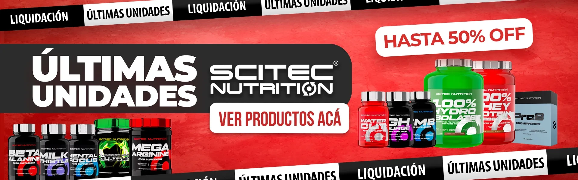 Toda la línea Scitec Nutrition en oferta final!