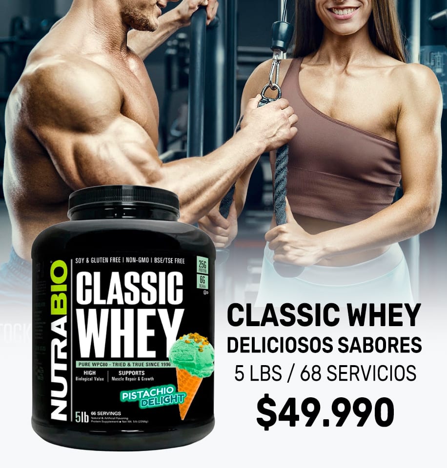Proteína Classic Whey, mejora tu rendimiento con 25g de proteína pura por porción