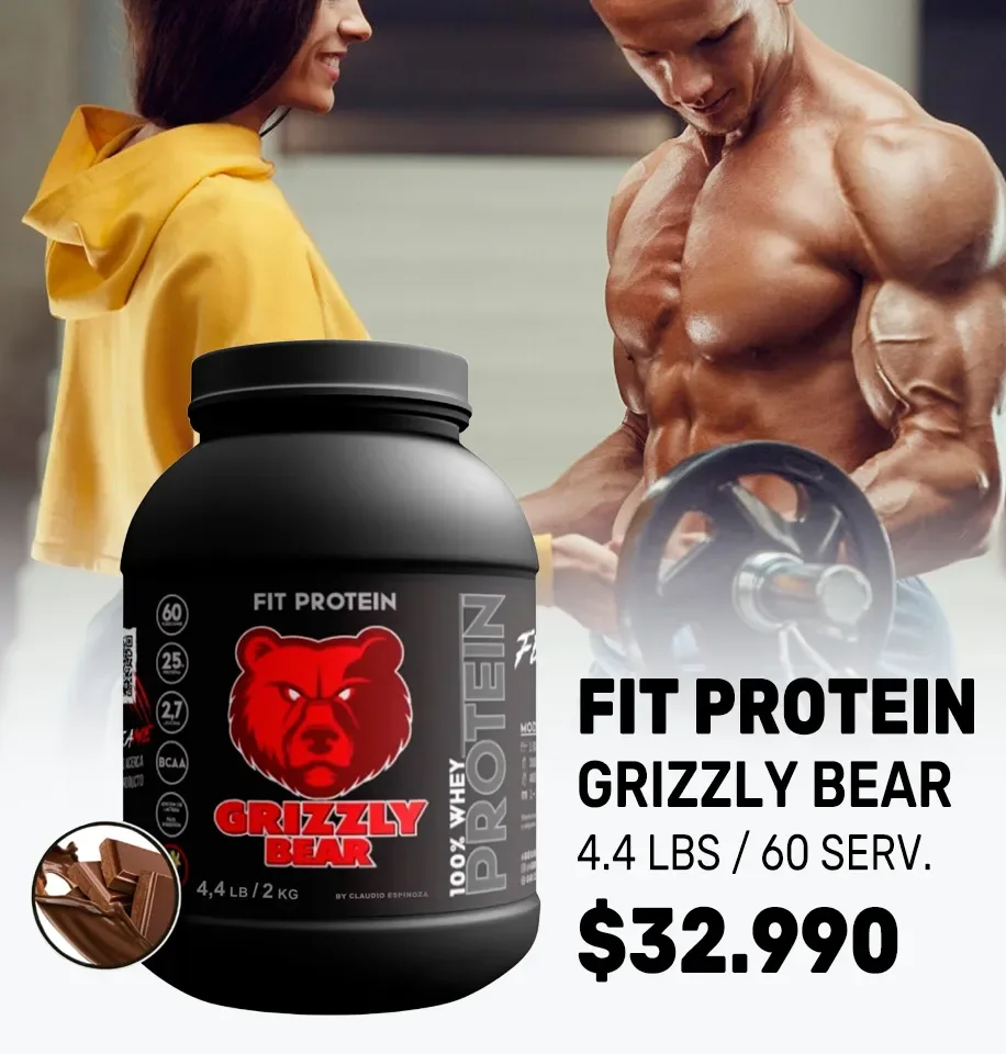 Proteína Fit Protein Grizzly Bear 4.4 lb (2 kg) – 60 porciones
