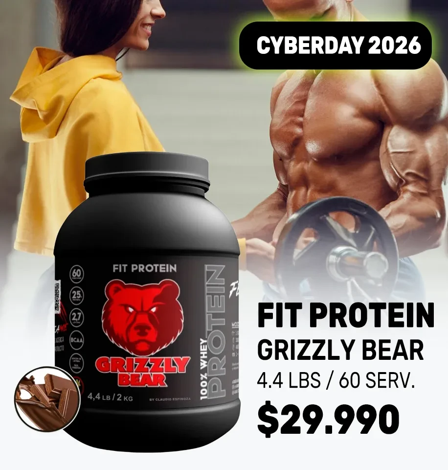 Proteína Fit Protein Grizzly Bear 4.4 lb (2 kg) – 60 porciones