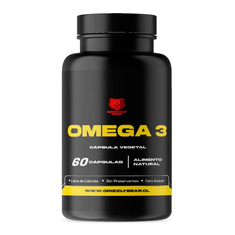 Omega 3 600MG Grizzly Bear 60 Capsulas.