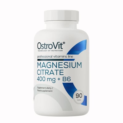 Citrato de Magnesio 400MG+B6 Ostrovit 90 Tabletas.