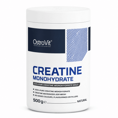 Creatina Monohidratada Ostrovit 500 g Pote – 100 porciones