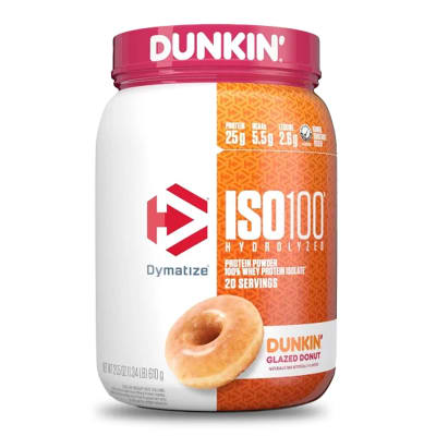 ISO 100 Dunkin Hidrolizada Dymatize 1.4 lb (630 g) – 20 porciones