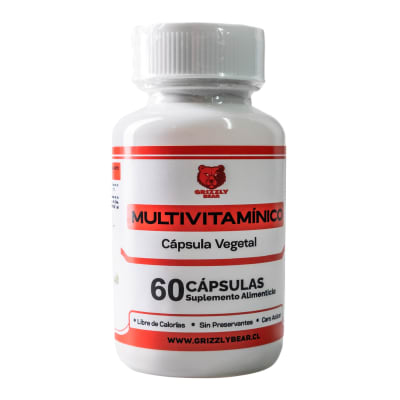 Multivitamínico 620MG Grizzly Bear 60 Servicios.