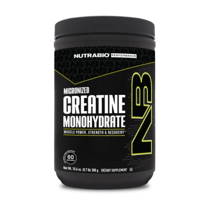 Creatina Monohidrato NutraBio 60 Servicios.