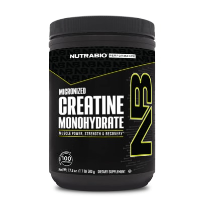 Creatina Monohidrato NutraBio 100 Servicios.