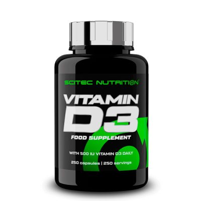 Vitamina D3 500UI Scitec Nutrition 250 Capsulas.