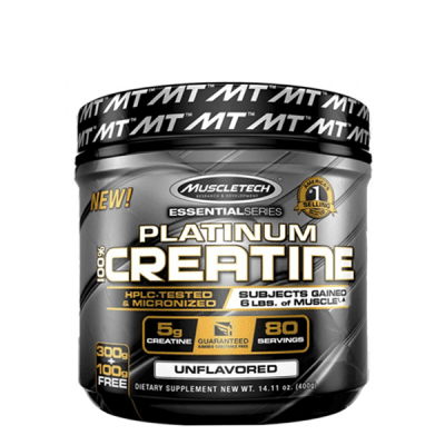 100% Creatina Platinum Muscletech 80 Servicios.