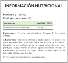 Creatina Creapure Ultra Xpro Kiffer 400 g – 80 porciones 2