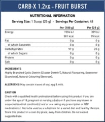 Carb-X Applied Nutrition 1.2 KG 48 Serv. 4