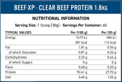 Beef-XP Applied Nutrition 4 lb (1.8 kg) – 60 porciones 10