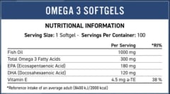 Omega 3 300MG Applied Nutrition 100 Capsulas. 2