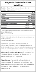 Magnesio Liquido 250MG Scitec Nutrition 40 Servicios. 2