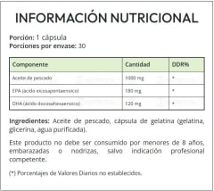 Omega 3 300MG Ostrovit 30 Cápsulas. 2