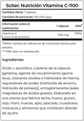 Vitamina C 1100MG Scitec Nutrition 100 Capsulas. 2