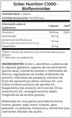 Vitamina C 1000MG + Bioflavonoides Scitec Nutrition 100 Capsulas. 1