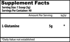 Glutamina insane Labz 40 Servicios. 1