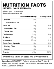 Predator Beef Hexacore 4.8 lb (2.2 kg) – 64 porciones 3