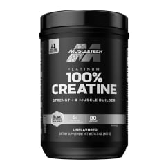 100% Creatina Platinum Muscletech 80 Servicios. 2