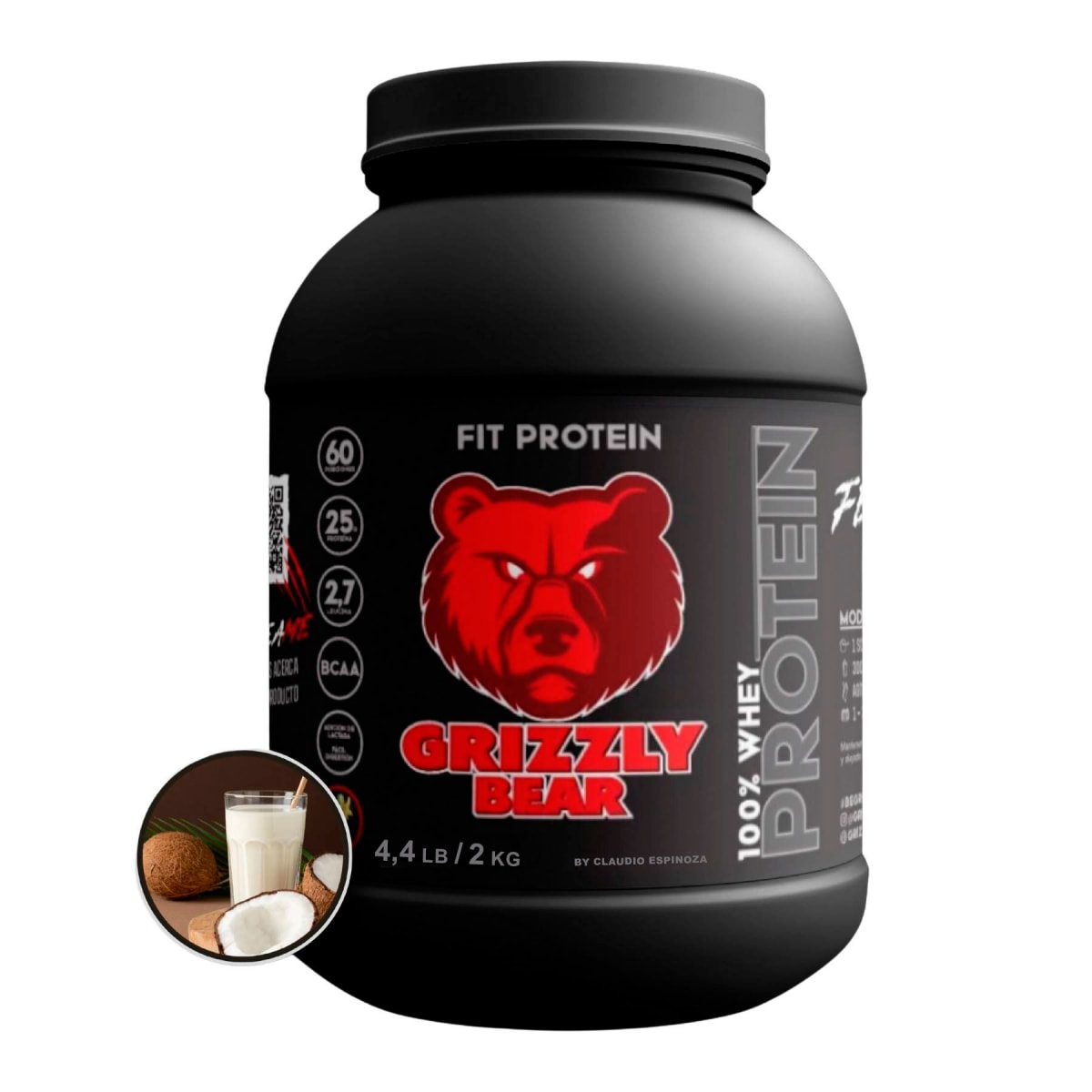 Proteína Fit Protein Grizzly Bear 4.4 lb (2 kg) – 60 porciones 15