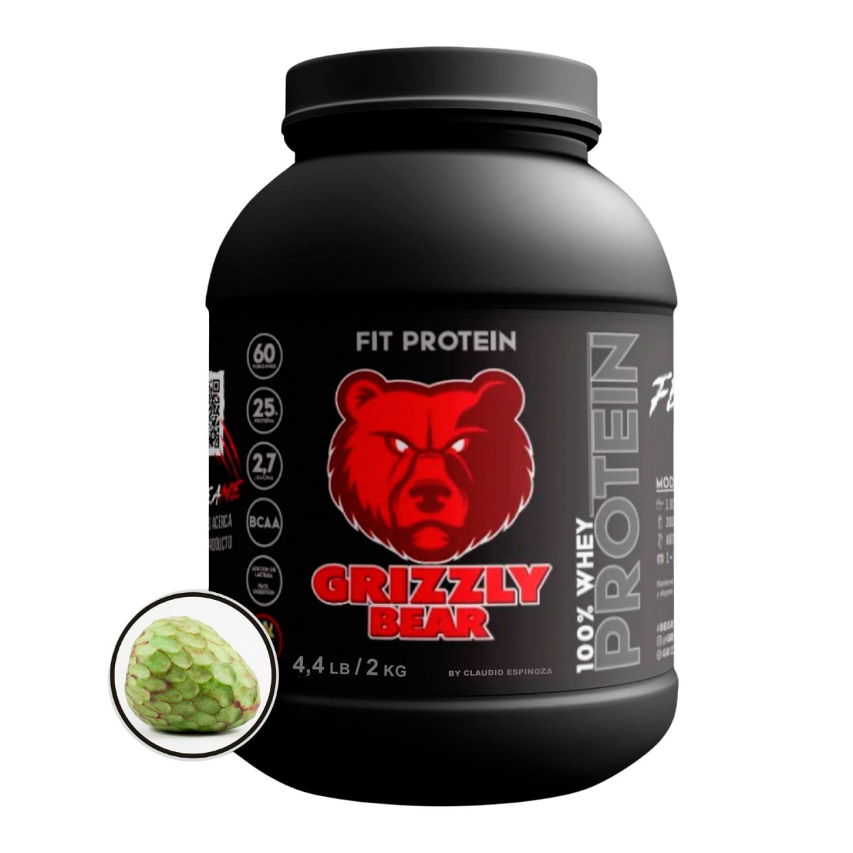 Proteína Fit Protein Grizzly Bear 4.4 lb (2 kg) – 60 porciones9