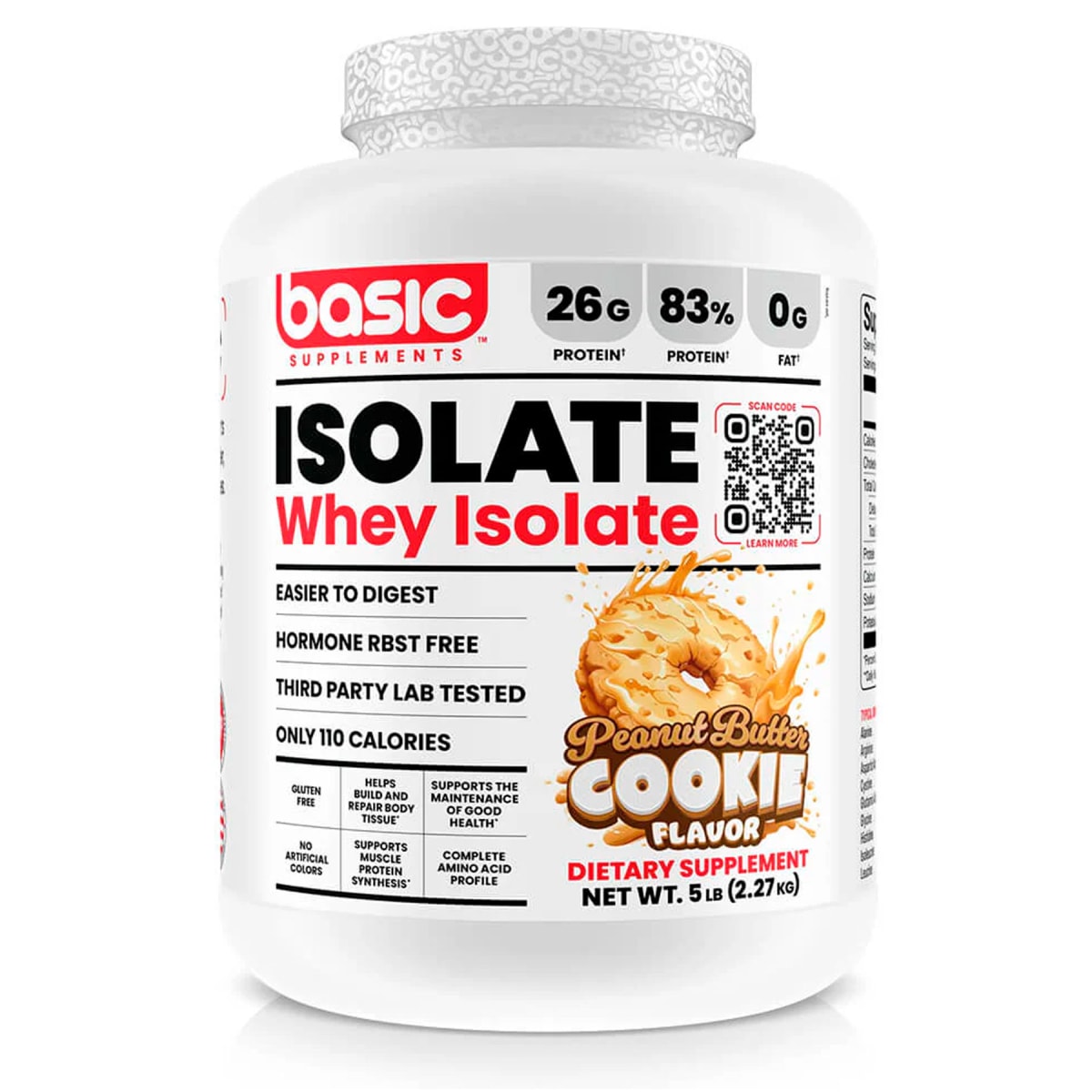 Whey Isolate Basic Supplement 5 lb (2.2 kg) – 71 porciones2