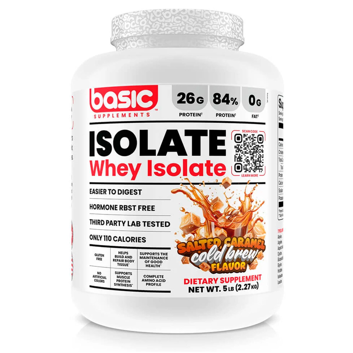 Whey Isolate Basic Supplement 5 lb (2.2 kg) – 71 porciones3