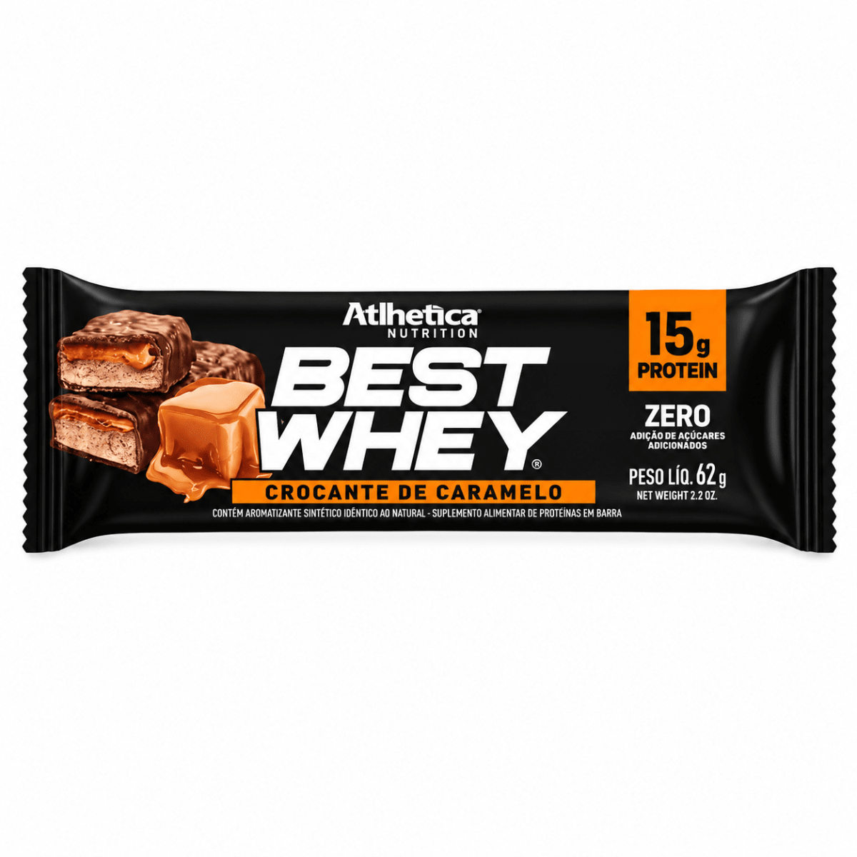 Barra Proteica Best Whey Atlhetica Nutrition 15G de Proteína 62G C/U.2